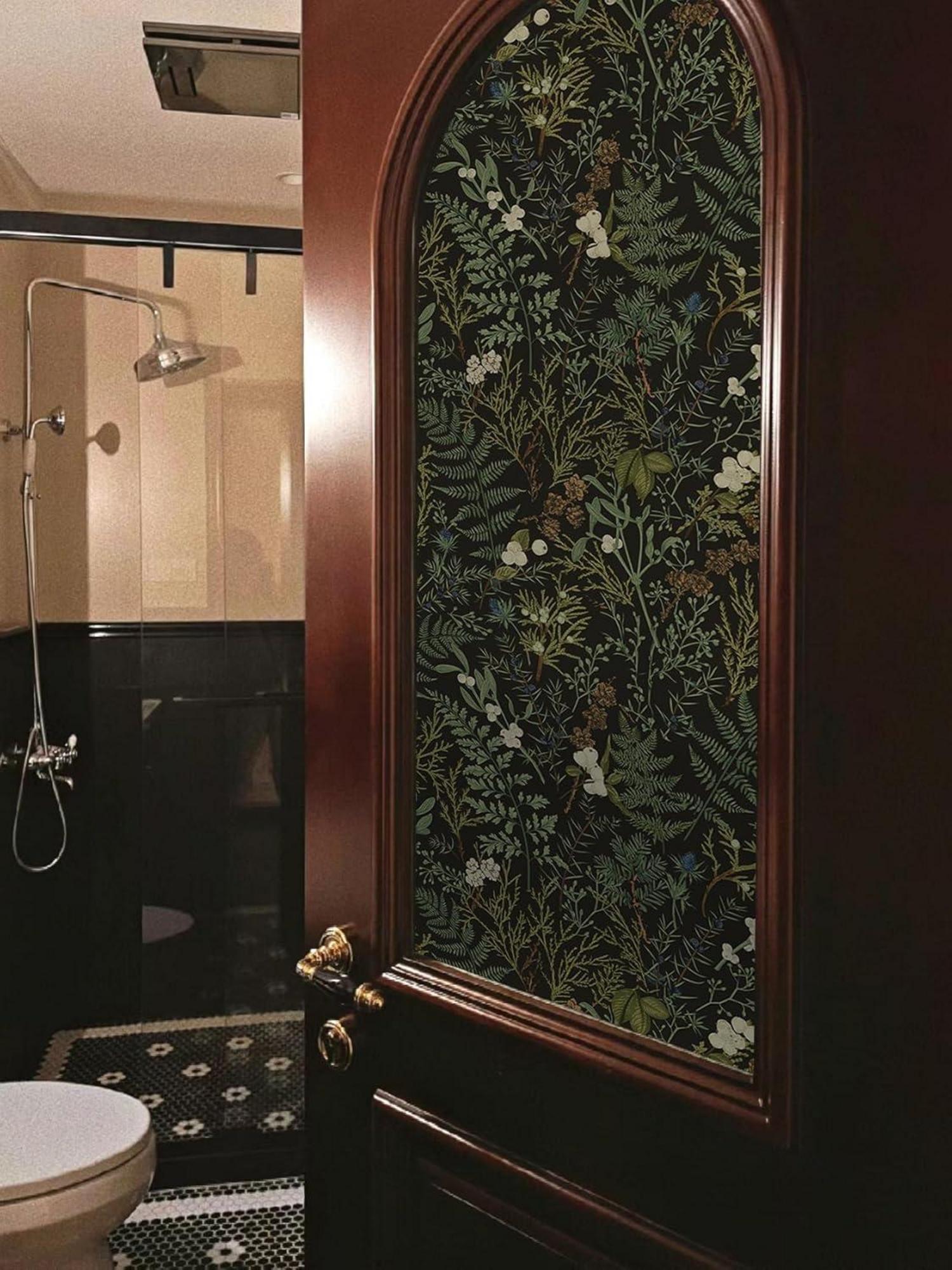 Selbstklebend Tapete Floral Blätter Wandpapier PVC Vinyl Wandaufkleber