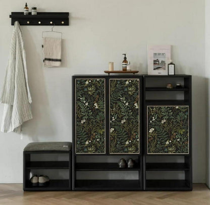 Moderne Selbstklebende Tapete Blätter Floral Wanddeko PVC Vinyl 44x1000cm