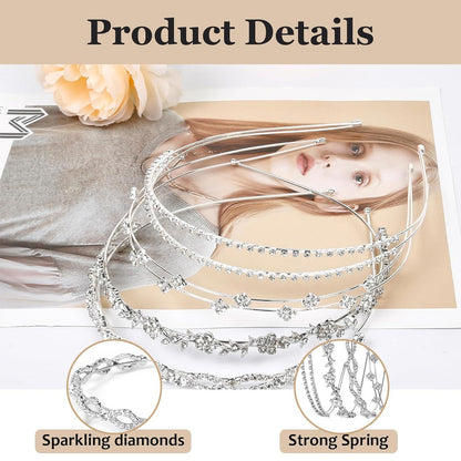 Strass Braut Haarband Kristallperle Haarkrone Haarreif