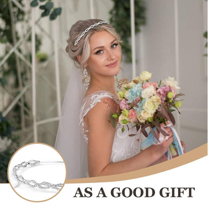Braut Haarband Strass Perle Hochzeit Haarschmuck FloralGrace