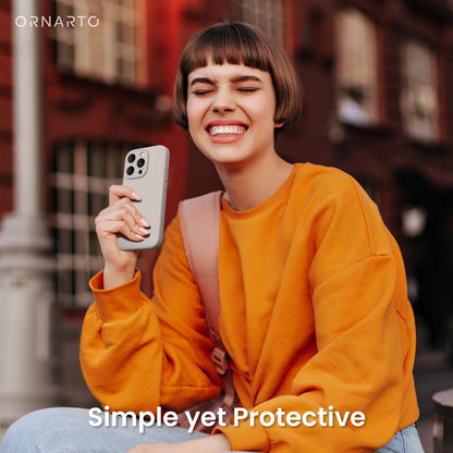 ORNARTO iPhone 16 Pro Hülle Silikon Kameraschutz 2 Schutzfolien 6.3 Zoll