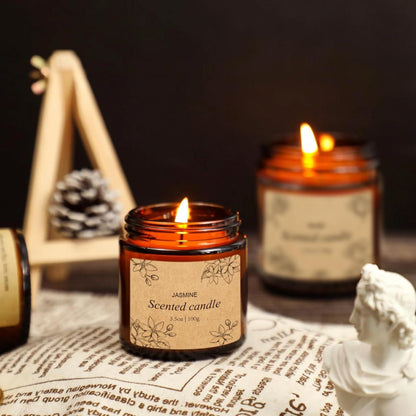 Duftkerzen Set 4er Geschenke Frauen Sojawachs Ätherische Öle