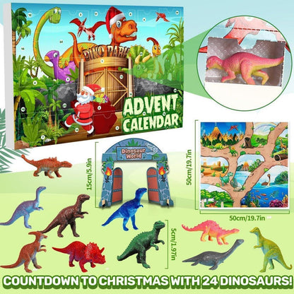 Dino Adventskalender 2024 Kinder Jungen Dinosaurier 24
