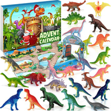 Dinosaurier Adventskalender 2024 mit 24 Figuren für Kinder