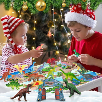 Adventskalender Dinosaurier Kinder Jungen 24 Figuren Weihnachtsgeschenk
