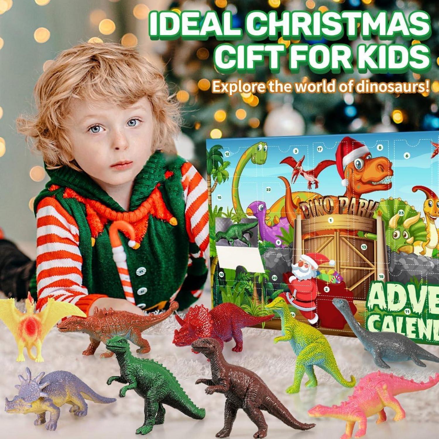 Adventskalender Dinosaurier 2024 Kinder Jungen Dino 24 Figuren Weihnachten