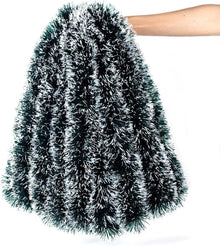 Weihnachtsgirlande Grün Lametta 10m Weihnachtsdeko für Baum Party Fest