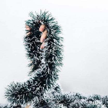 10M Weihnachtsgirlande Grün Lametta Weihnachten Deko für