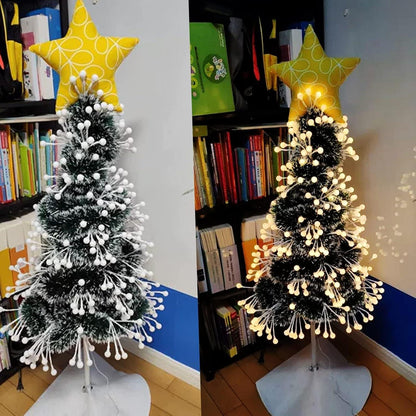10M Weihnachtsgirlande Grün Metallisch Lametta für Weihnachtsbaum Party Kranz