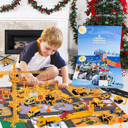 Adventskalender Autos Kinder Junge 2024 Fahrzeuge Legierung