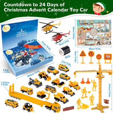 Adventskalender Autos Kinder Junge 2024 Fahrzeuge Legierung