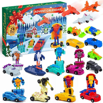 iZoeL Adventskalender Auto 2024 Kinder, 24 Verformungsauto