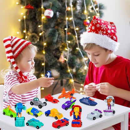 iZoeL Adventskalender Auto 2024 Kinder, 24 Verformungsauto