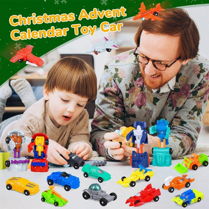 iZoeL Adventskalender Auto 2024 Kinder, 24 Verformungsauto