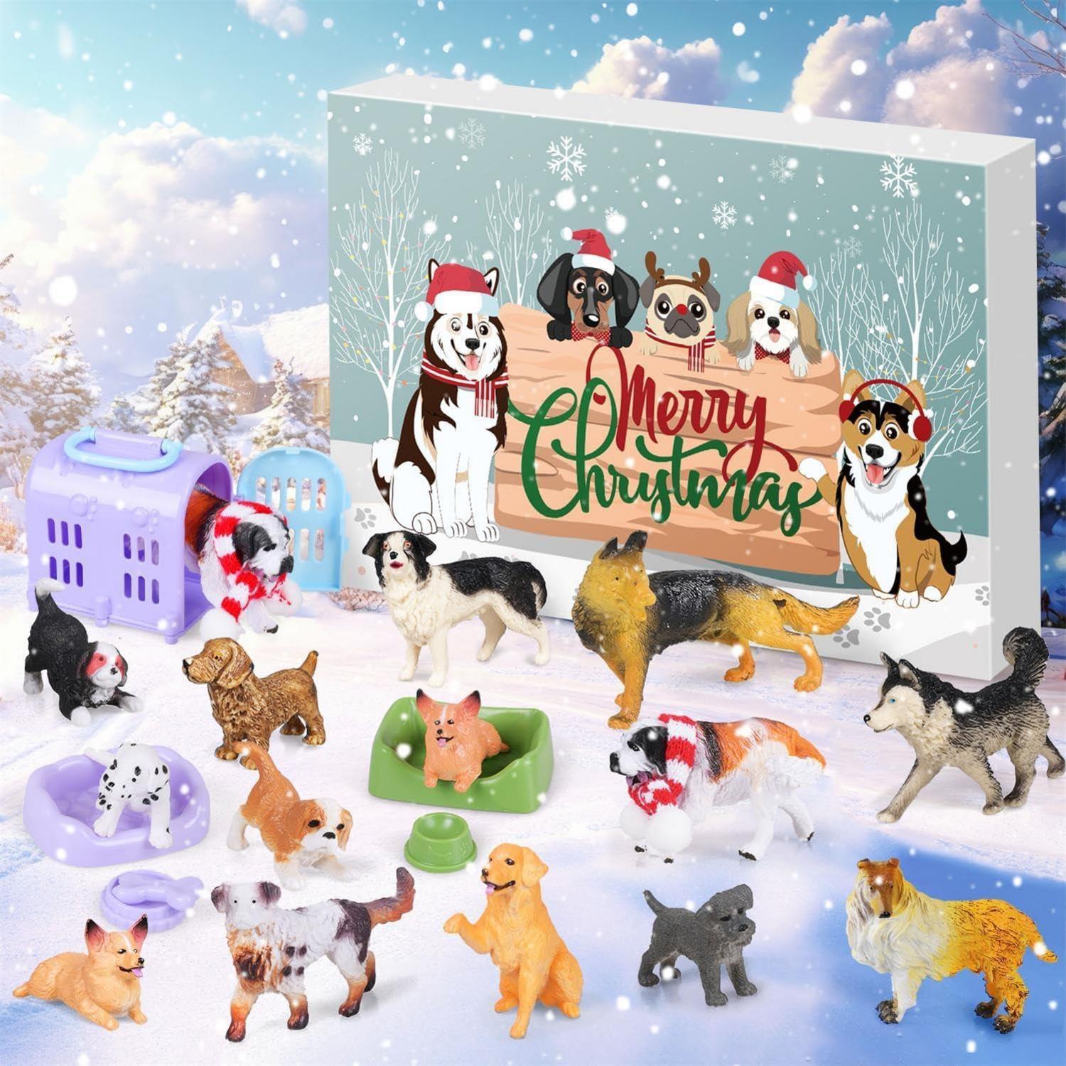 Adventskalender 2024 Bauerhof Hunde Geschenk Kinder Weihnachtskalender