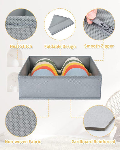 Schrank Organizer 12-teilig Aufbewahrungsboxen Set Stoff