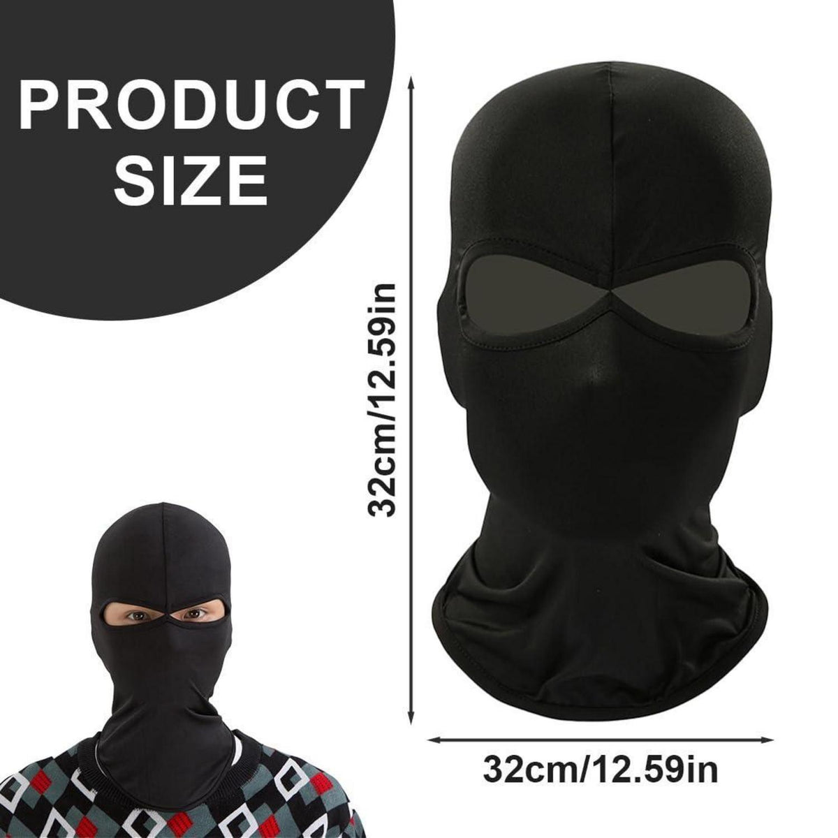 Motorradmaske Sturmhaube Lycra – Atmungsaktiv & Winddicht
