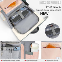 Lubardy Rolltop Rucksack wasserdicht Laptop 17,3 zoll Uni