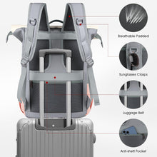 Wasserdichter Rolltop Laptop Rucksack 17,3 Zoll Grau Uni