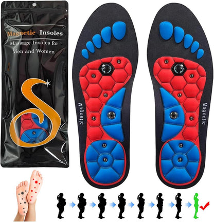 Magnetische Einlegesohlen Massage Akupunktur Orthopädische