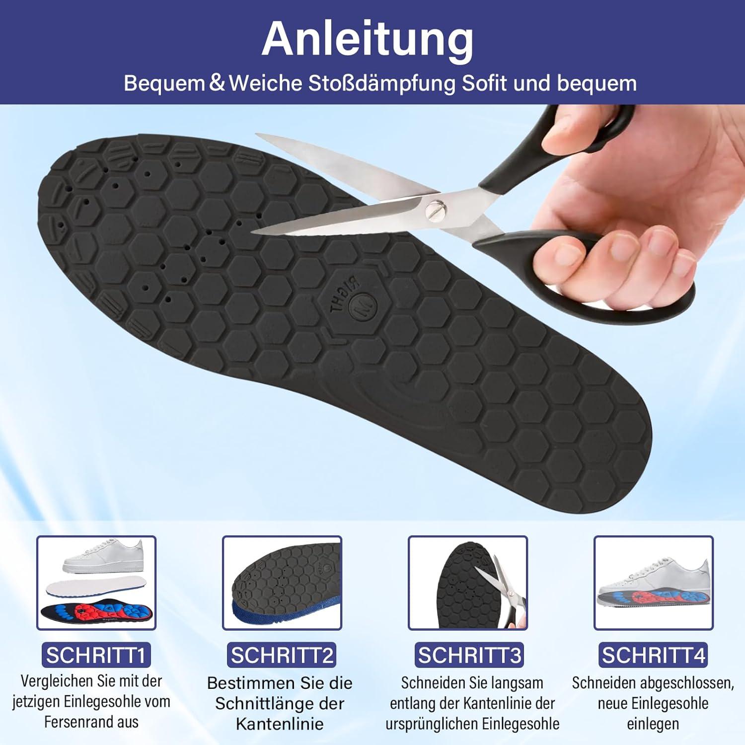 Magnetische Massage-Einlegesohlen Akupunktur Schuheinlagen