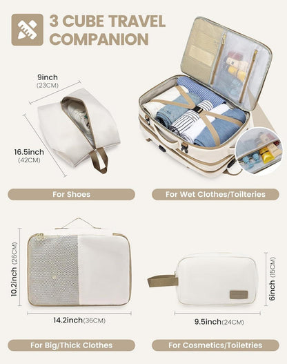 Rucksack Handgepäck Laptop Wasserdicht 30L Beige Khaki