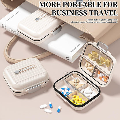 Pillendose Tablettenbox 7 Tage groß reise wasserdicht transparent langlebig