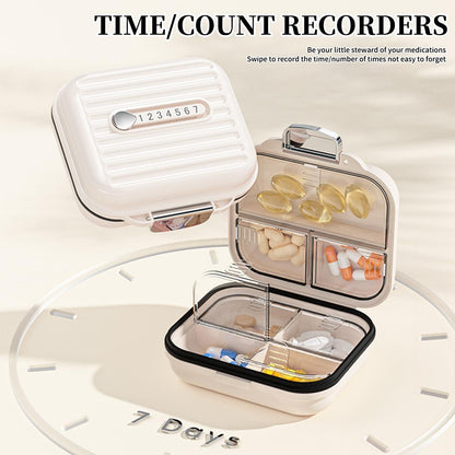 Tablettenbox 7 Tage Reise Pillenbox Organizer wasserdicht
