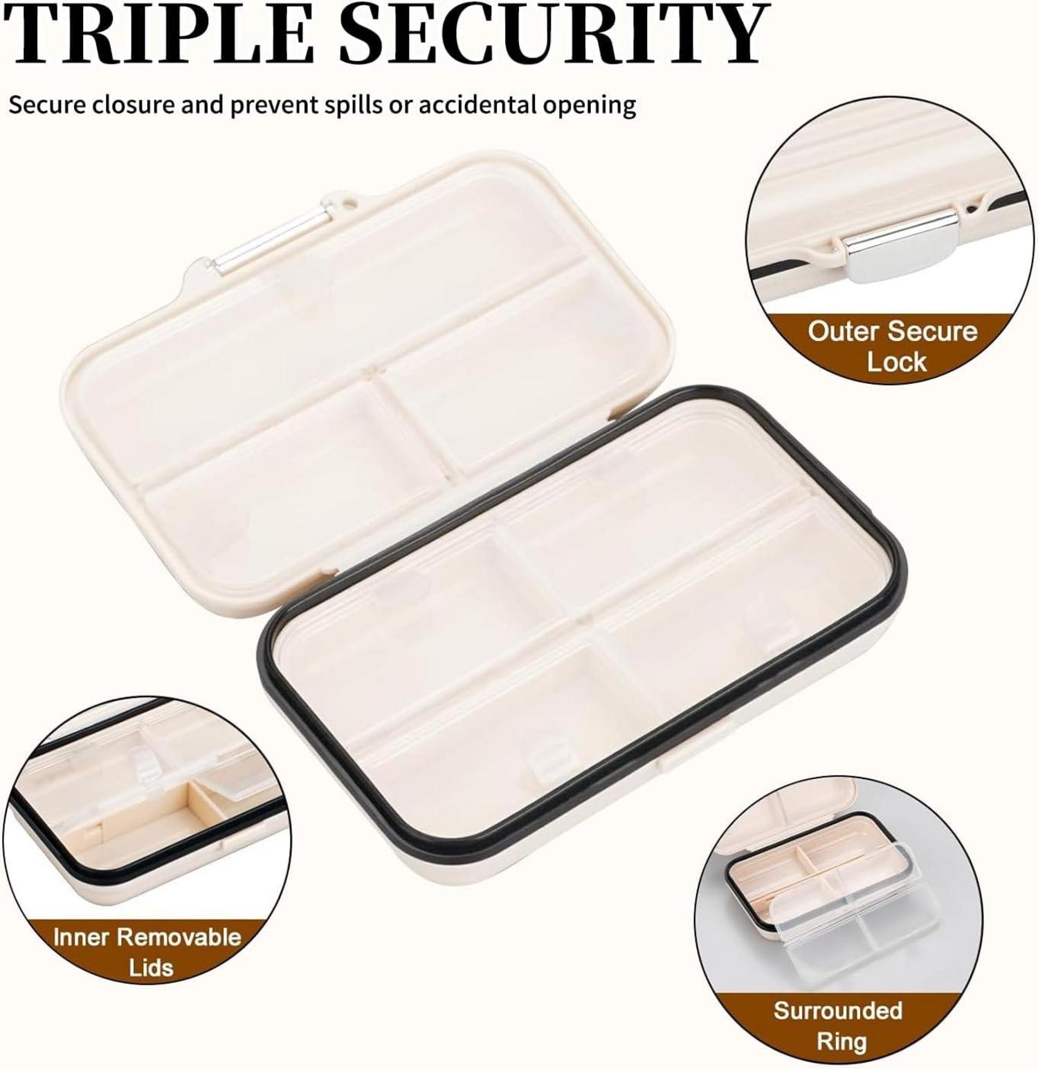 Tablettenbox 7 Tage Reise Pillenbox Organizer wasserdicht