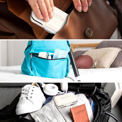 Pillendose Tablettenbox 7 Tage groß reise wasserdicht transparent langlebig