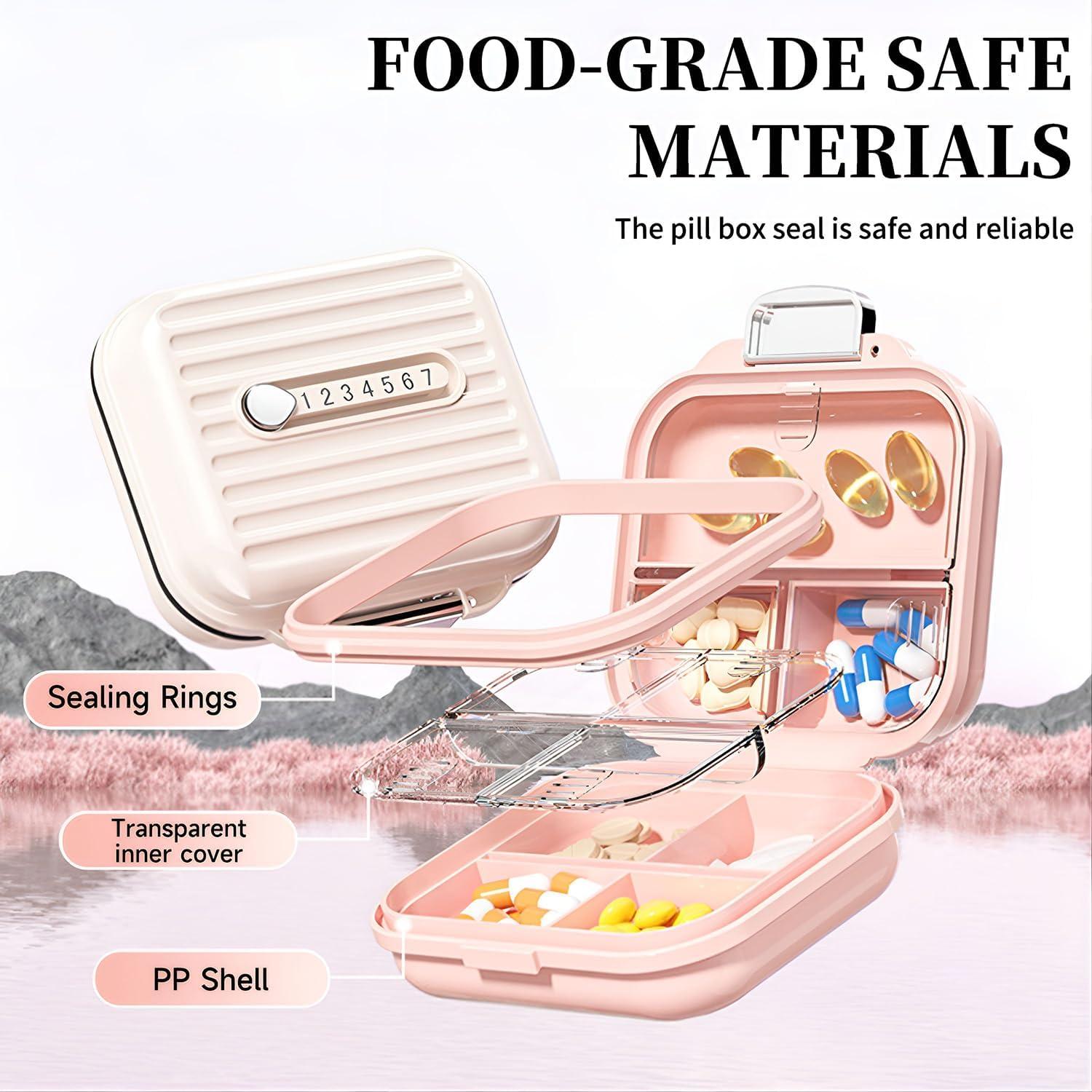 Tablettenbox 7 Tage für unterwegs wasserdicht & kompakt