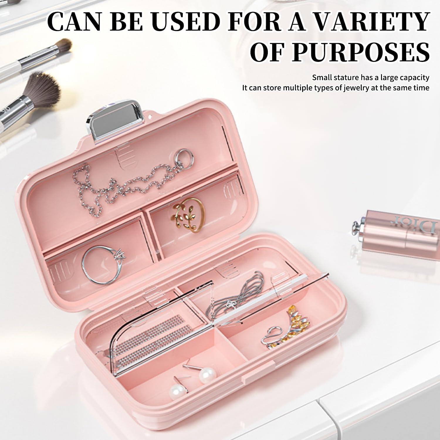 Große Pillendose 7 Tg.Tablettenbox Reise Organizer Pink