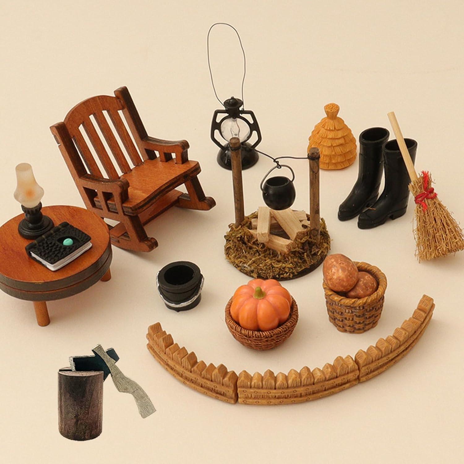 Miniatur Lagerfeuer Wichtelzubehör Weihnachten DIY Puppenhaus Krippen