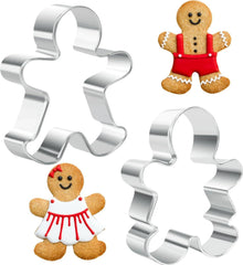 Ausstechformen-Set Lebkuchenmann Backen 2 Stück Edelstahl