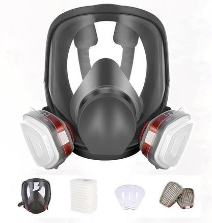 Wiederverwendbare Vollgesichtsmaske mit Filtern für maximale