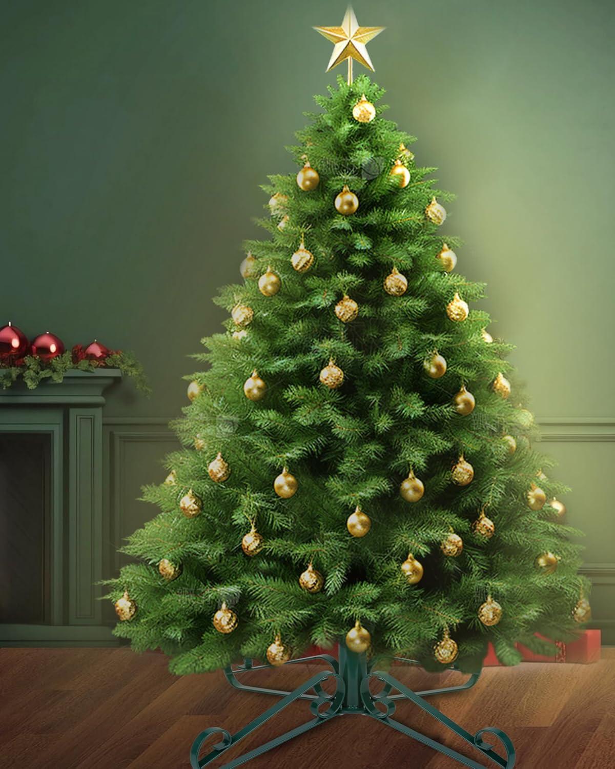 Künstlicher Weihnachtsbaumständer Metall bis 250cm Grün