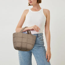 Mini Puffer Tote Bag mit Reißverschluss - Leichte Gesteppte