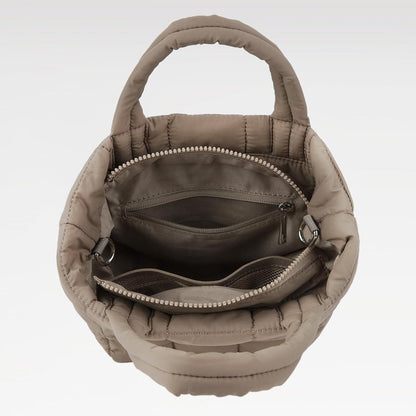 Mini Puffer Crossbody Bag Gesteppte Umhängetasche Leicht Abnehmbarer Gurt