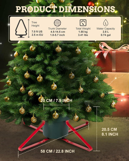 Christbaumständer mit Wassertank für Bäume bis 2,5m Stamm 4,5-14,5cm