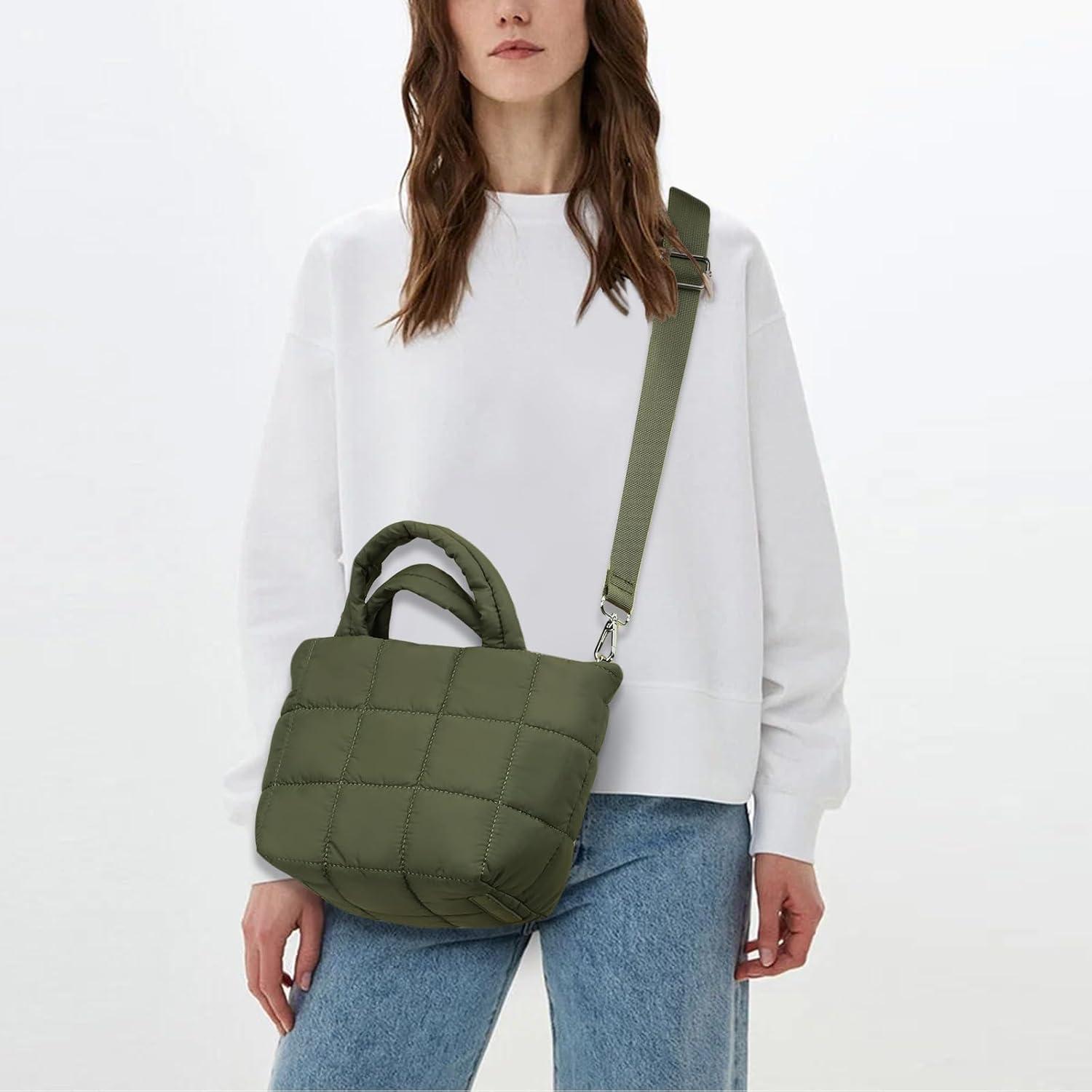 TIAASTAP Mini Puffer Crossbody Bag Leichte Gesteppte Handtasche