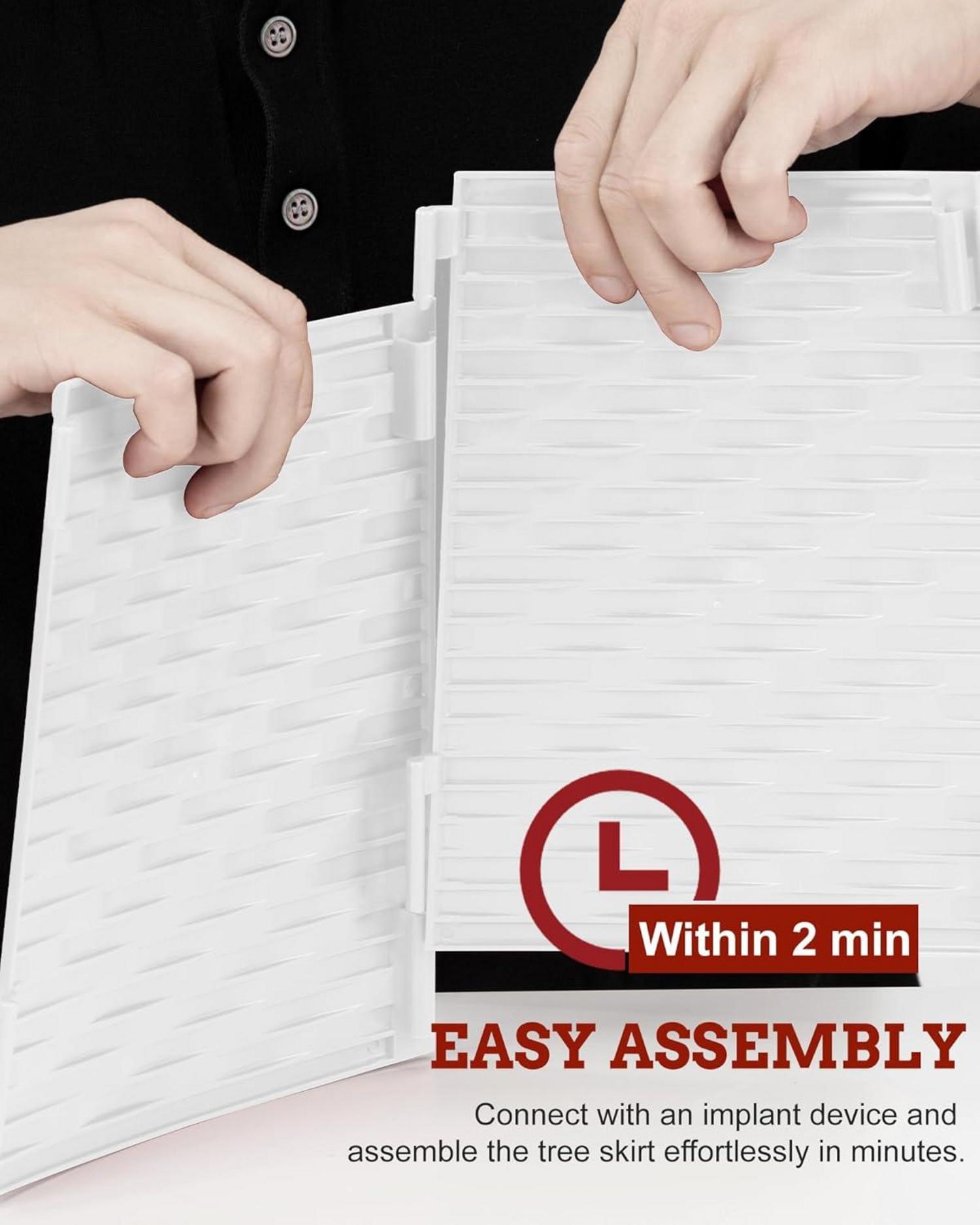 Weihnachtsbaumrock Kragen Korb Weiß Kunststoff 71cm Christbaumständer