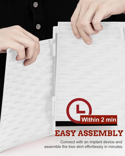 Weihnachtsbaumrock Kragen Korb Weiß Kunststoff 71cm Christbaumständer