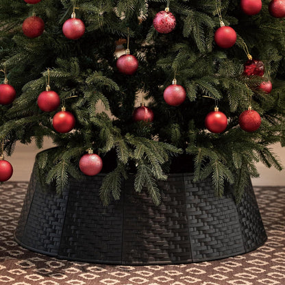 Weihnachtsbaumrock Kunststoff schwarz 71cm unten - Christmas Tree
