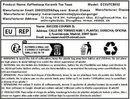 Disoza Mr und Mrs Tassen Geschenk Valentinstag Kaffeetassen Hochzeit Schwarz