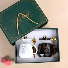 Disoza Mr Right Mrs Always Right Tassen Set Schwarz