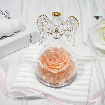 Sunia Ewige Rose Engel Glas Geschenkbox Weihnachten Valentinstag