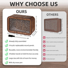 Originelle Holz Spardose mit Zahlen Ankreuzen und Marker