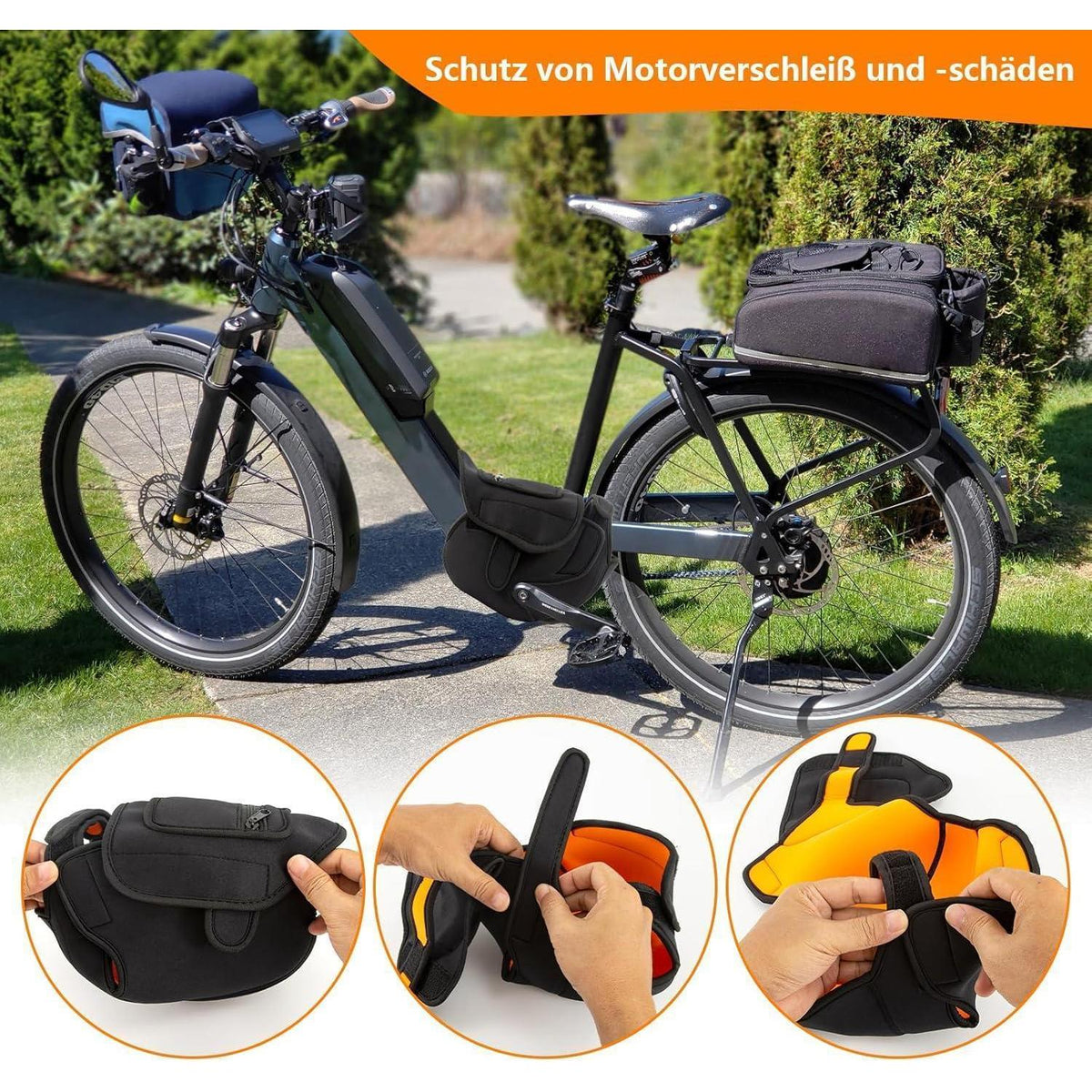 Ebike Motorschutzhülle – Universal, Regen & Spritzschutz