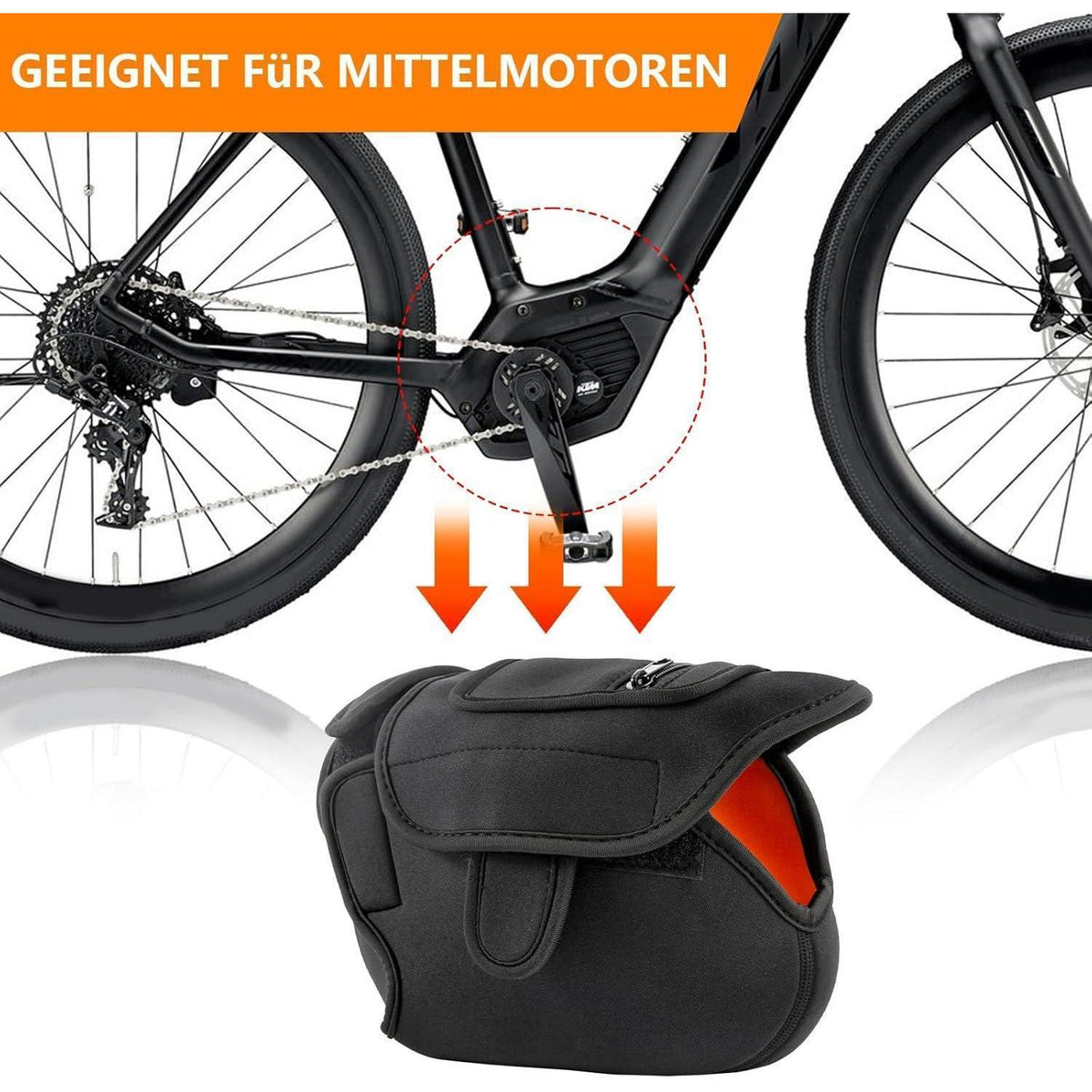 Ebike Motorschutzhülle – Universal, Regen & Spritzschutz