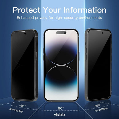 Sichtschutz Panzer Schutz Glas iPhone 14 Pro 6,1 Zoll 3er Set